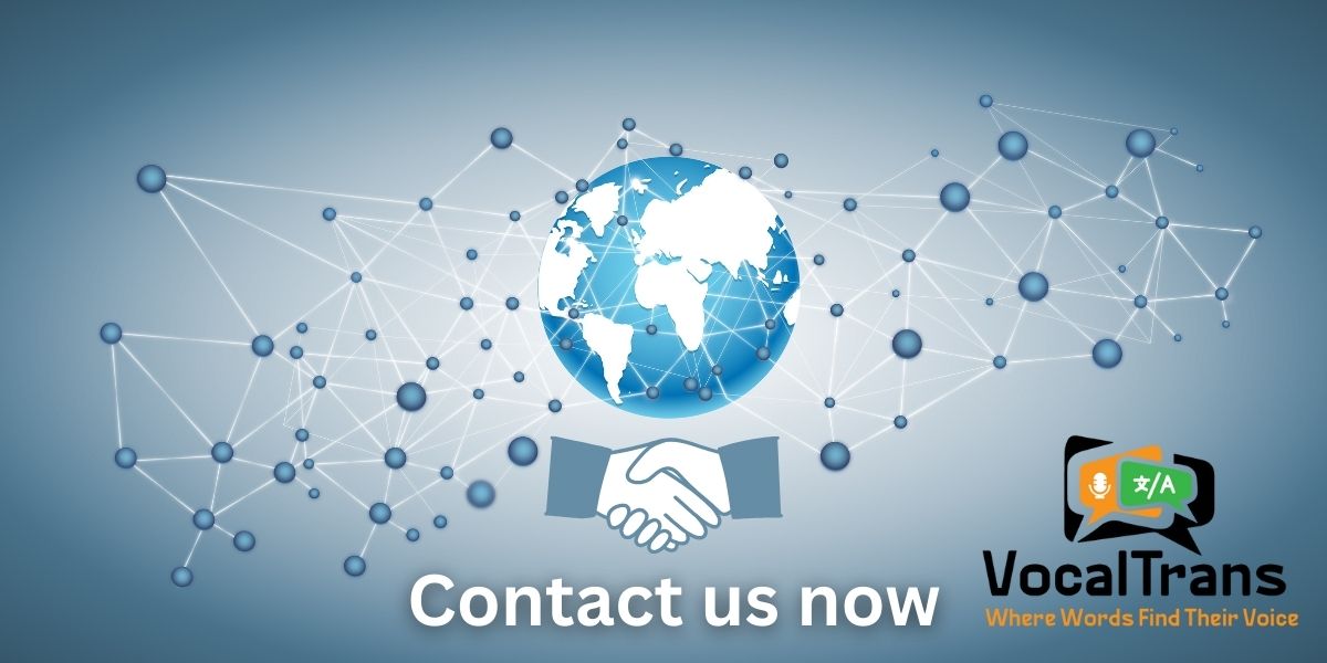 Expand your global reach with professional translation and localization services. Connect with international markets seamlessly. Contact VocalTrans now for expert language solutions!